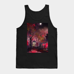 QUIET VILLAGE NIGHT Tank Top